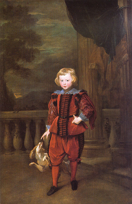 Boy Standing on a Terrace